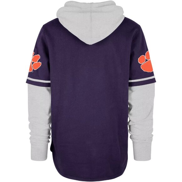 Clemson Tigers Men's '47 Trifecta Shortstop Pullover Hoodie Size Large NCAA - Picture 4 of 6